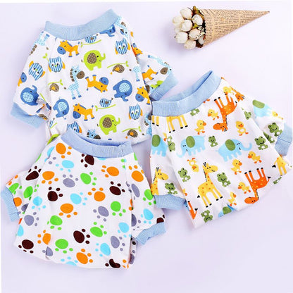 Haji Cotton Pet Four Legged Clothes Small fish V1328-4000985532263