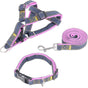 tedoora Dog Leash Harness Set Nylon 120cm Pink three-piece set L(2.0cm long 120cm) V1328-4130831253745