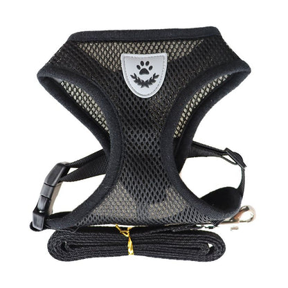 Dog Vest Harness Graceful Pet Mesh Small Medium Blue V1328-4377596724417