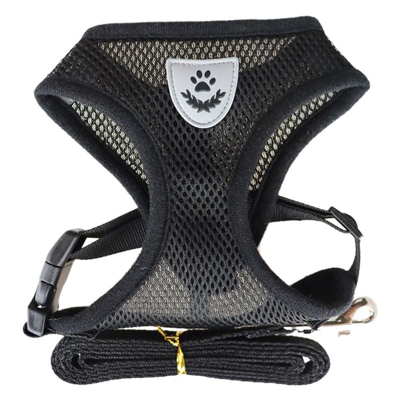 Dog Vest Harness Graceful Pet Mesh Small Medium Pink L V1328-4377596724430