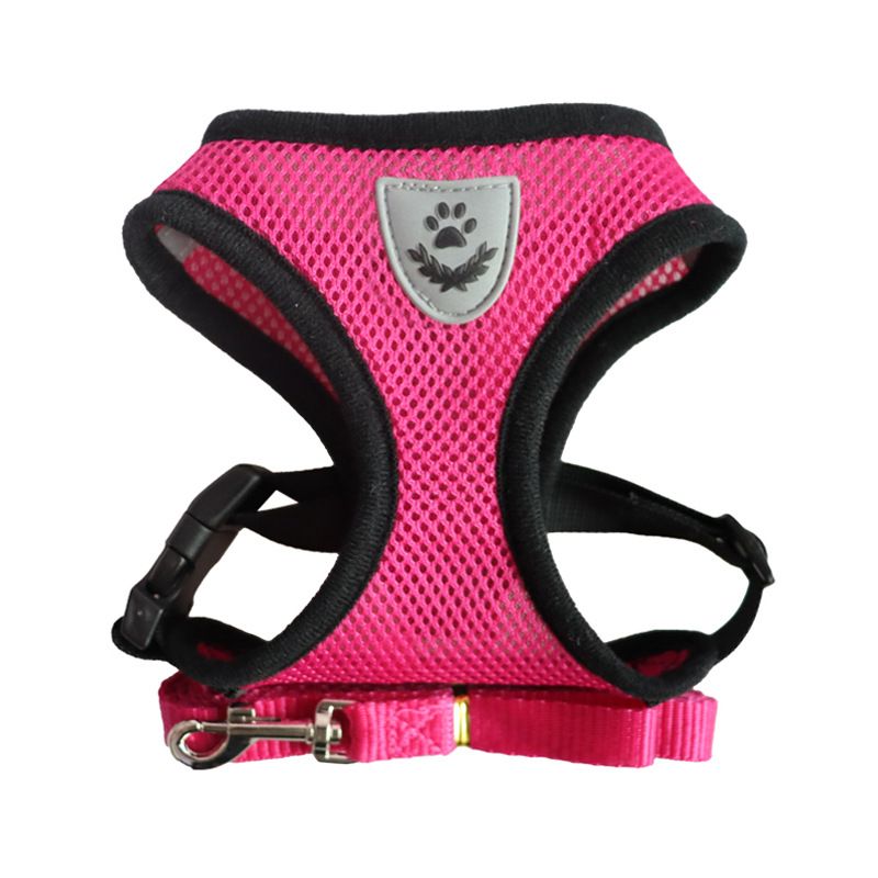 Dog Vest Harness Graceful Pet Mesh Small Medium Rose Red XL V1328-4406678248958