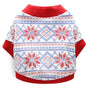 DROOLING DOG Pet Dog Cat Clothes Cotton T Shirt Red Edge (Snowflake) V1328-4411830142350