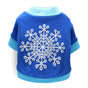 DROOLING DOG Pet Dog Cat Clothes Cotton T Shirt Deep Blue (Big Snowflake) V1328-4411830142358