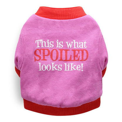 DROOLING DOG Pet Dog Cat Clothes Cotton T Shirt Rose (spoiled shoes) V1328-4411830142362