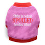 DROOLING DOG Pet Dog Cat Clothes Cotton T Shirt Rose (spoiled shoes) V1328-4411830142362