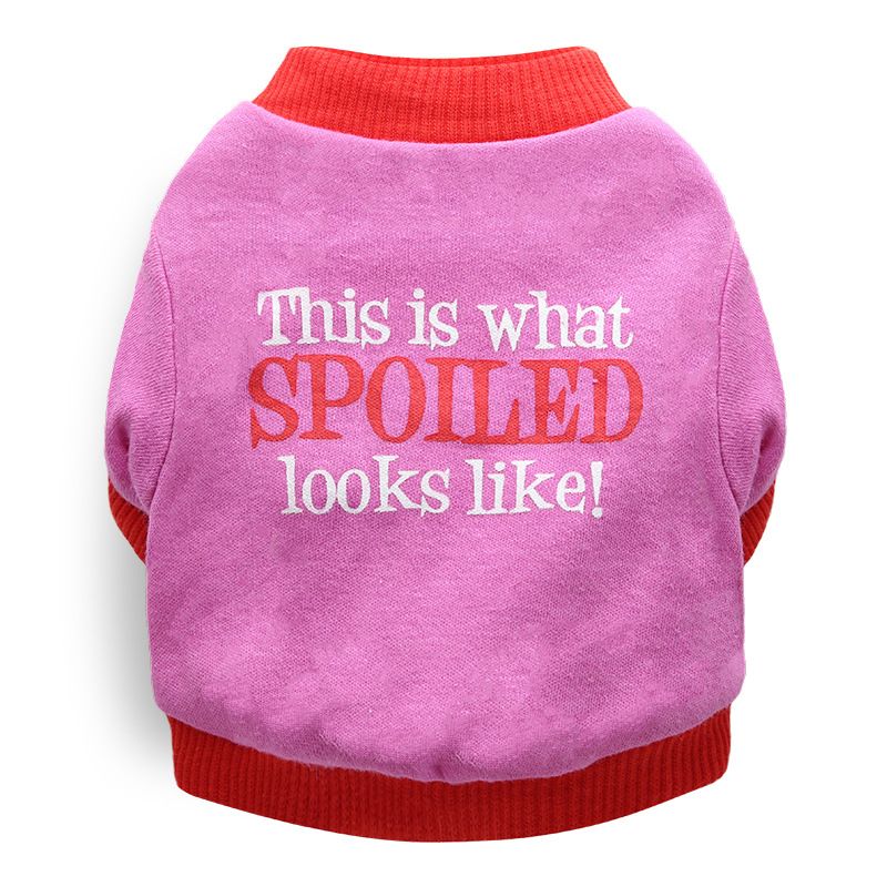 DROOLING DOG Pet Dog Cat Clothes Cotton T Shirt Rose (spoiled shoes) M V1328-4411830142389