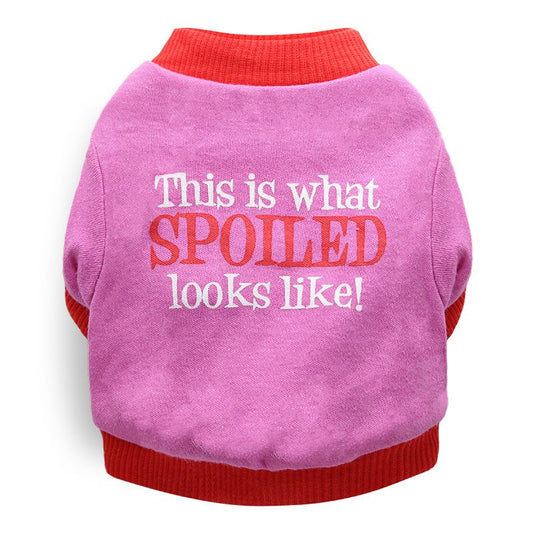 DROOLING DOG Pet Dog Cat Clothes Cotton T Shirt Rose (spoiled shoes) V1328-4411830142416