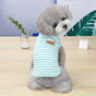 DADAGOU Dog Vest Cotton Striped Casual Pet Clothing 21 Casual Striped Vest-Green M V1328-4578239685602