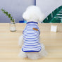 DADAGOU Dog Vest Cotton Striped Casual Pet Clothing 21 Casual Striped Vest-Blue L V1328-4578239685609