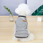 DADAGOU Dog Vest Cotton Striped Casual Pet Clothing 21 Casual Striped Vest-Black XL V1328-4578239685622