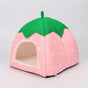 Strawberry Pet Nest Suede Small Dog Cat Bed Pink XL(48*48*48) is suitable for about 16 Jin V1328-4581024528797