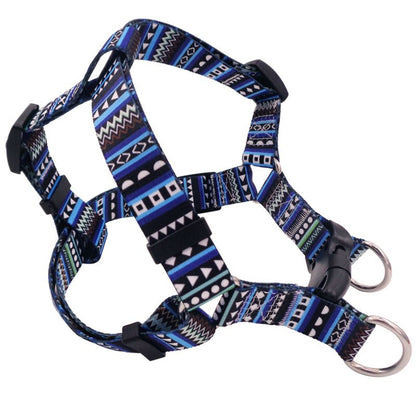 DEYUAN Bohemian Dog Harness Polyester Pink Rose L:2.5*60-93cm V1328-4703954661437