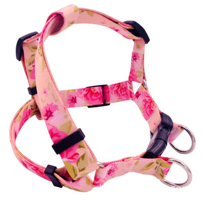DEYUAN Bohemian Dog Harness Polyester Pink Rose M:2*42-61cm V1328-4703954661438