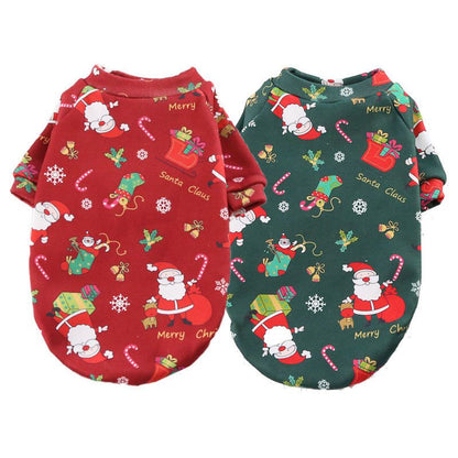 Valley Dog Pet Clothes Fleece Two Legged Autumn Winter (Anhui hair) two legs compound Velvet wine red bottom V1328-4706256845816