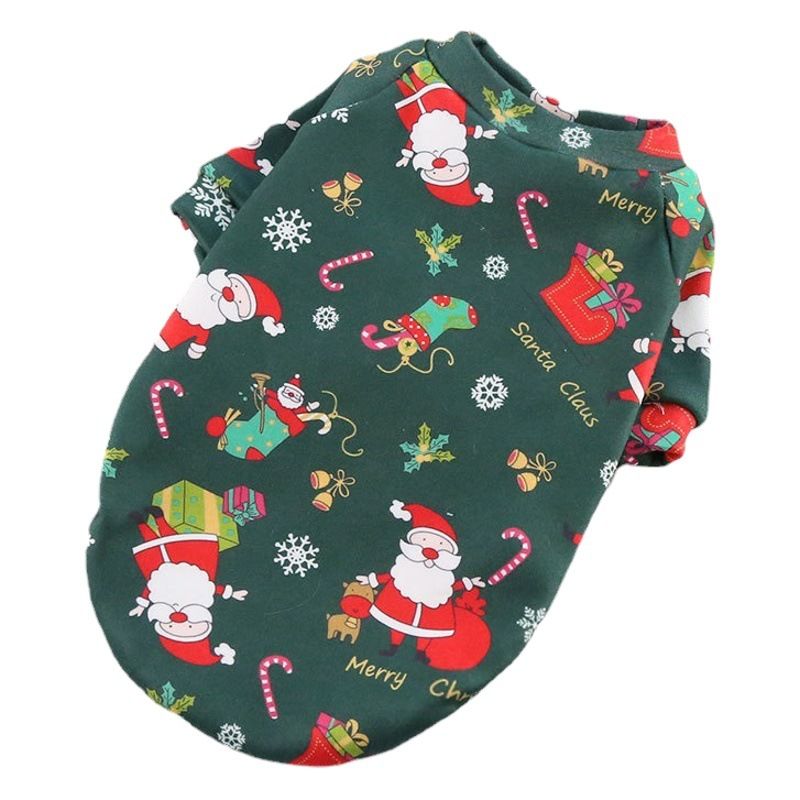 Valley Dog Pet Clothes Fleece Two Legged Autumn Winter (Anhui hair) two legs composite velvet green bottom V1328-4706256845820