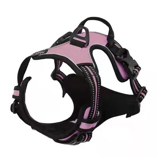 Micardi Reflective Dog Harness Vest Leash Pink S V1328-4822701185794