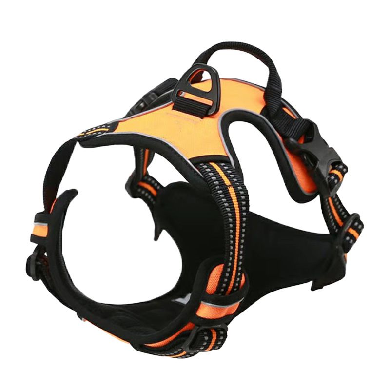 Micardi Reflective Dog Harness Vest Leash Purple V1328-4822701185812