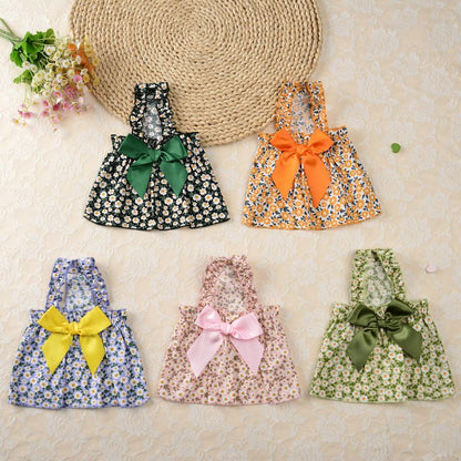 Leisure Darling Pet Dog Dress Cotton Princess Style Pink 10/S V1328-4967950132323