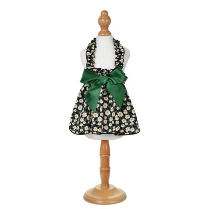 Leisure Darling Pet Dog Dress Cotton Princess Style Green 8/XS V1328-4967950132337