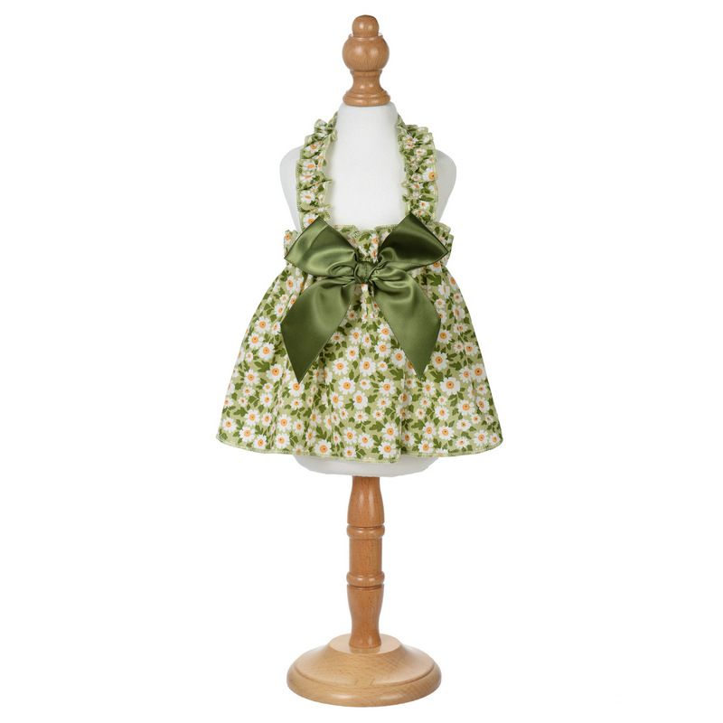 Leisure Darling Pet Dog Dress Cotton Princess Style Green 10/S V1328-4967950132338