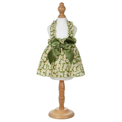 Leisure Darling Pet Dog Dress Cotton Princess Style Green 12/M V1328-4967950132339