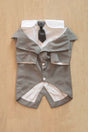 Pet Suit Dog Tuxedo Wedding little tail Polyester Light gray V1328-4984921772020