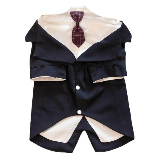Pet Suit Dog Tuxedo Wedding little tail Polyester Khaki 5XL V1328-4988633064643