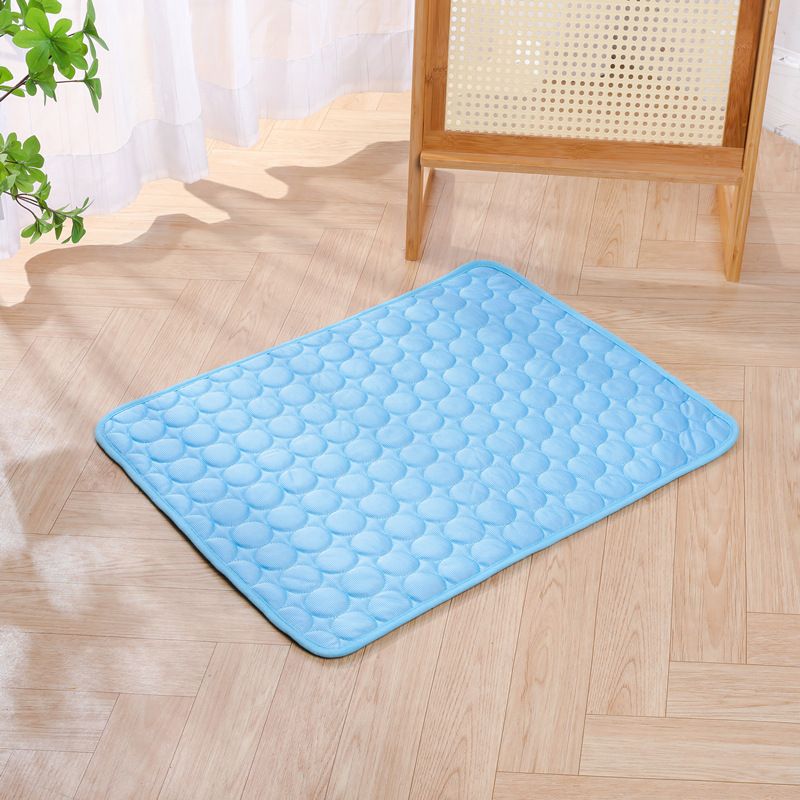 Jun Zhe Pet Ice Silk Cooling Mat for Dogs Ice silk pad blue XL(100*75cm) about 280g V1328-5013423643257
