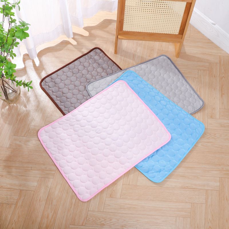 Jun Zhe Pet Ice Silk Cooling Mat for Dogs Ice Silk Pad Pink L(70*55cm) about 170g V1328-5013423643261