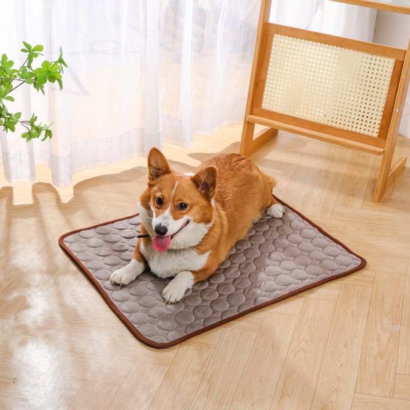 Jun Zhe Pet Ice Silk Cooling Mat for Dogs Ice Silk Pad Pink L(70*55cm) about 170g V1328-5013423643261