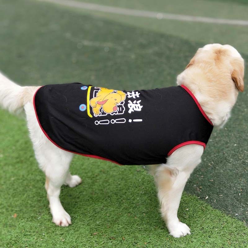 Pet Vest Lai Chong Duo Summer Polyester Black XL size (about 14kg) V1328-5015479813169