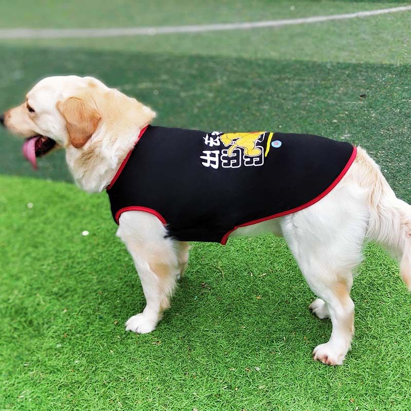 Pet Vest Lai Chong Duo Summer Polyester Black XL size (about 14kg) V1328-5015479813169