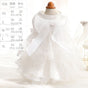 Accope Pet Dress Cotton Princess Style Summer Double-layer embroidery white beads XS V1328-5036765090737