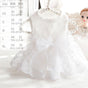 Accope Pet Dress Cotton Princess Style Summer White flowers V1328-5036765090775