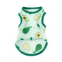 Pet Vest Polyester Summer Dog Cat Clothing Avocado Green L V1328-5042488157887
