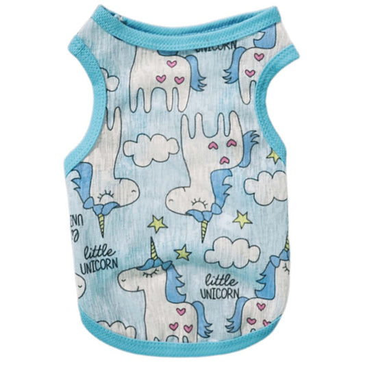 Pet Vest Polyester Summer Dog Cat Clothing Unicorn 3XL V1328-5134426745450