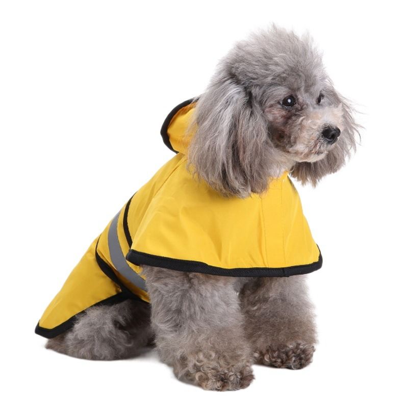 BJAYPET Dog Raincoat Polyester Reflective Small Pet... Yellow XS V1328-5141790803635