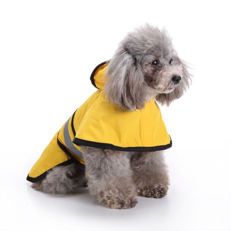 BJAYPET Dog Raincoat Polyester Reflective Small Pet... Yellow L V1328-5141790803638
