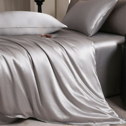 Oval Silk Workshop 22 Momme Silk Four Piece Set 1.2 m bed (1.5x 2 m quilt cover 2x 2.3 sheets