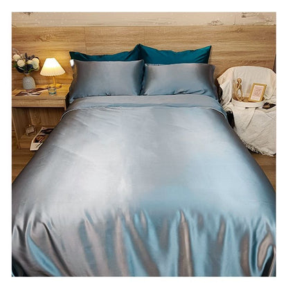 Oval Silk Workshop 22 Momme Silk Four Piece Set 1.8 m bed (2x 2.3 m quilt cover 2.3x 2.5 m bed sheet)
