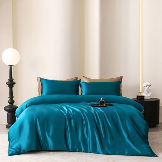 Oval Silk Workshop 22 Momme Silk Four Piece Set 1.5 m bed (2x 2.3 m quilt cover 2.3x 2.5 m bed sheet)