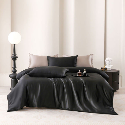 Oval Silk Workshop 22 Momme Silk Four Piece Set 1.5 m bed (2x 2.3 m quilt cover 2.3x 2.5 m bed sheet)