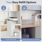 Portable Instant Hot Water Dispenser, 3S Rapid Heating Electric Water Boiler with Adjustable 5 Temperatures, Digital Touch Screen for Home Office Camping Tea, Coffee