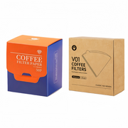Coffee Filter Paper,100Pcs V60 Cone&50Pcs Hanging Ear Drip, Disposable Natural Unbleached Paper Filters with Pour Over and Drip Coffee Maker