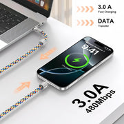 Mobile Phone Lanyard Data Line 2 in 1,PD65W Fast Charging USB-C Data Transfer Cord,Wire Equipped Lock Buckle,Crossbody Phone Wrist Strap Set