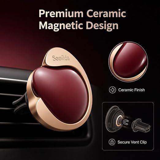 Car Air Freshener, French Red Wine Scent, Long-Lasting Air Diffuser, Luxury Car Fragrance Accessory for Interior & Home