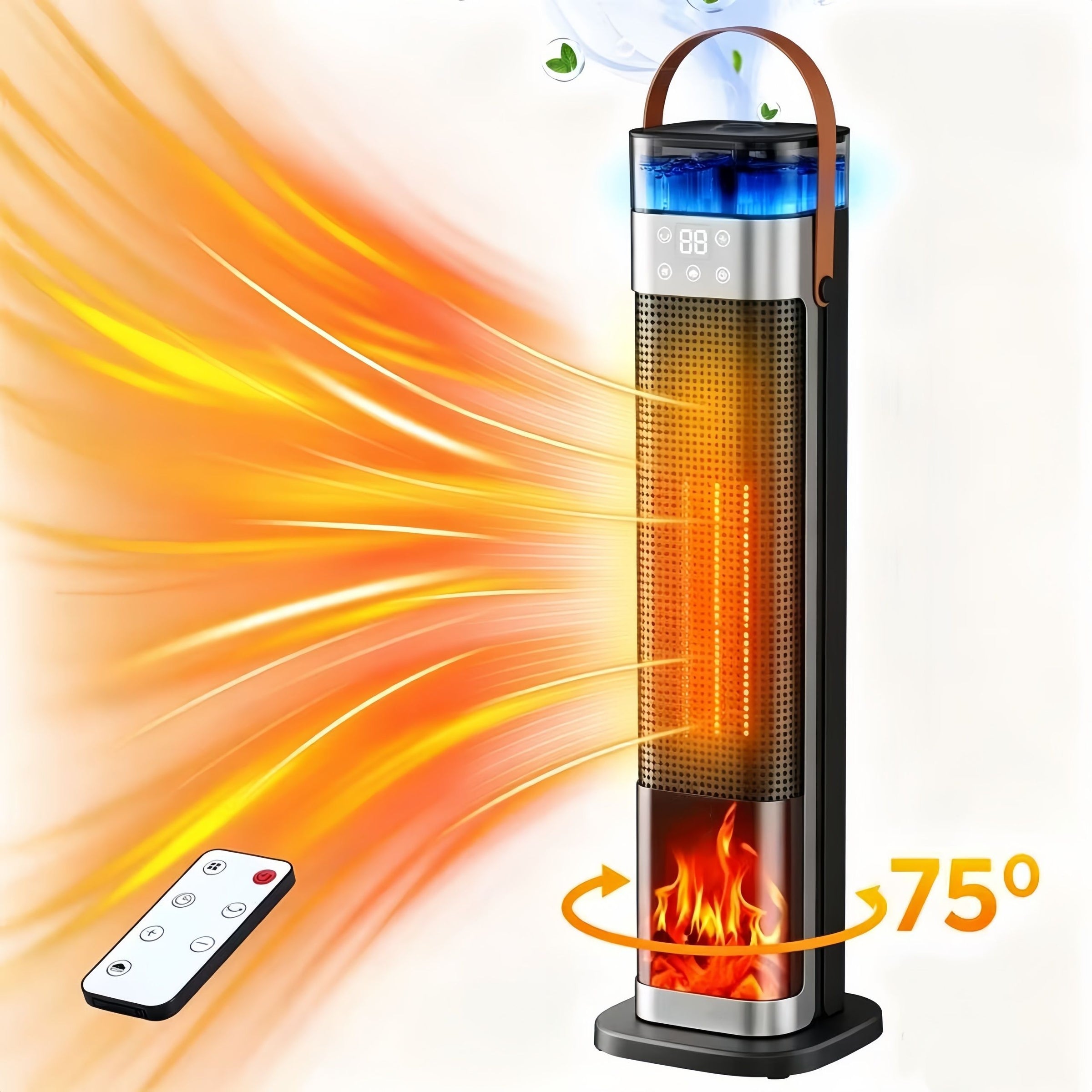 Tower Space Heater with Humidifier V1337-QE-L3EW-NWZB