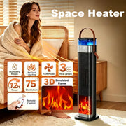 Tower Space Heater with Humidifier V1337-QE-L3EW-NWZB