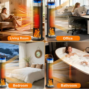 Tower Space Heater with Humidifier V1337-QE-L3EW-NWZB