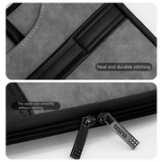 14 Inch PU Leather Laptop Bag, Portable Waterproof Laptop Case, Full Opening and Closing Sleeve Handbag, Briefcase for MacBook Air, Ipad, Business Travel